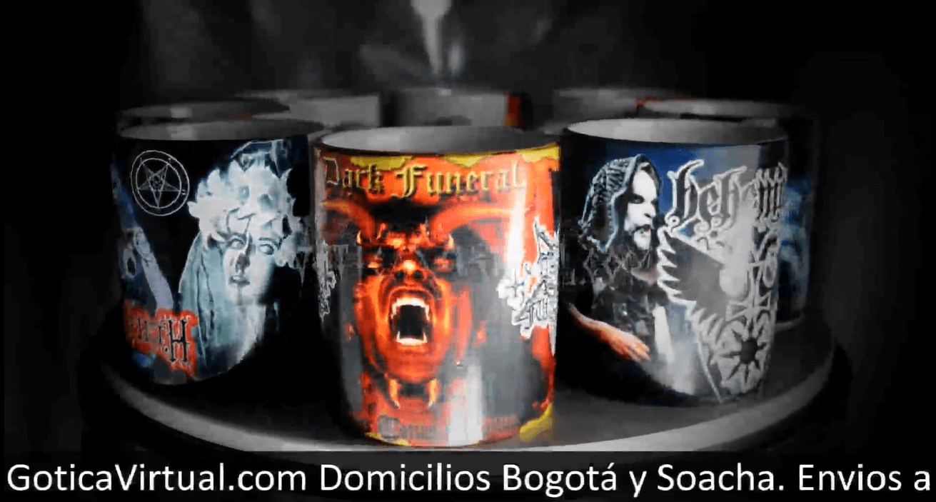 pocillos mugs bandas black death cradle funeral satyricon bogota soacha cali